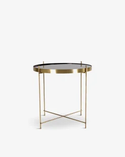 Ajdir sofabord, messing/glas