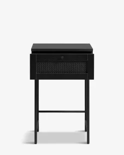 Alva sengebord, sort