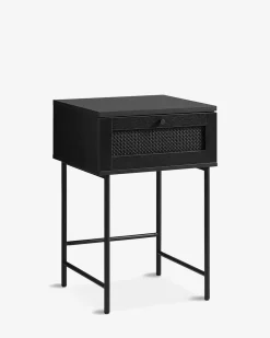 Alva sengebord, sort