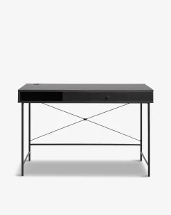 Alva skrivebord, sort