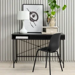 Alva skrivebord, sort