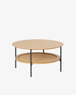 Alva sofabord, natur, rundt