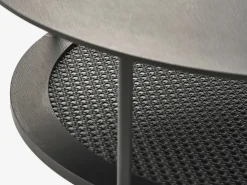 Alva sofabord, sort, rundt