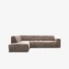 Aviano hjørnesofa m/open end, taupe