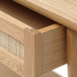 Barrali konsolbord, eg natur lak