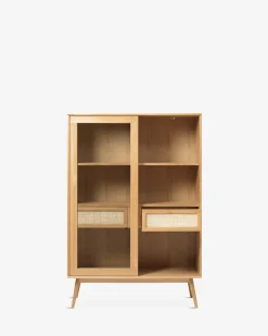 Barrali vitrineskab, eg natur finer