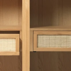 Barrali vitrineskab, eg natur finer