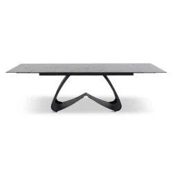 Bellagio spisebord, mørk glas