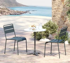 Bistro cafébord, hvid marmor