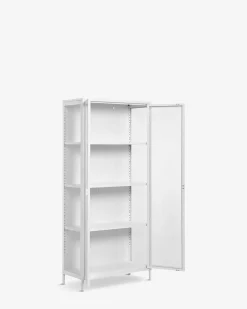 Brisbane vitrine, hvid