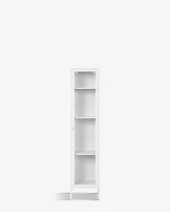 Brisbane vitrine slim, hvid