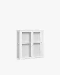 Brisbane vitrine/overskab, hvid