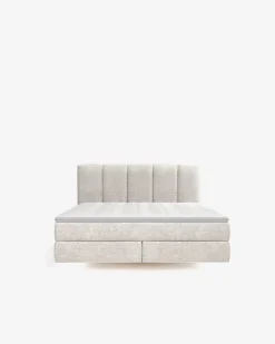 Brooklyn continentalseng, 160x200 m/gavl, beige