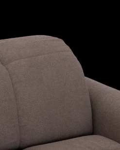 Bullet hjørnesofa med firkantet hjørne og pufafslutning venstre