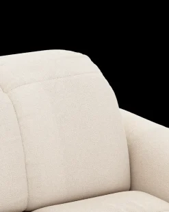 Bullet hjørnesofa med firkantet hjørne og pufafslutning venstre