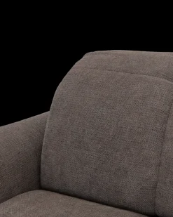 Bullet hjørnesofa med firkantet hjørne og pufafslutning højre