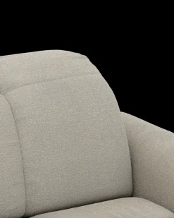 Bullet hjørnesofa med rundt hjørne og pufafslutning venstre