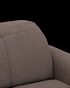 Bullet hjørnesofa med rundt hjørne og pufafslutning venstre