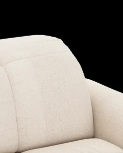 Bullet hjørnesofa med rundt hjørne og pufafslutning venstre