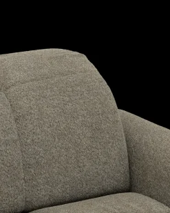 Bullet hjørnesofa med rundt hjørne og pufafslutning venstre