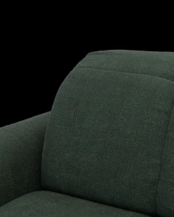 Bullet hjørnesofa med rundt hjørne og pufafslutning højre