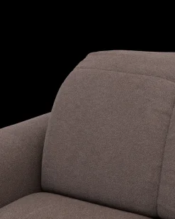 Bullet hjørnesofa med rundt hjørne og pufafslutning højre