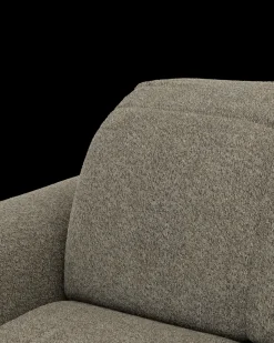 Bullet hjørnesofa med rundt hjørne og pufafslutning højre