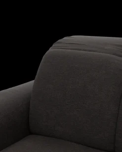 Bullet U-sofa med rundt hjørne og pufafslutning højre