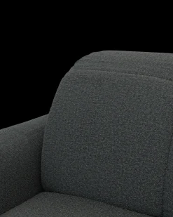 Bullet U-sofa med rundt hjørne og pufafslutning højre