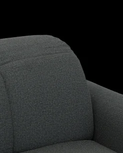 Bullet U-sofa med rundt hjørne og pufafslutning venstre