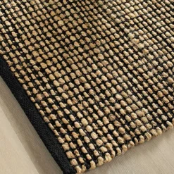 Capri Natural Black tæppe 200x290 cm