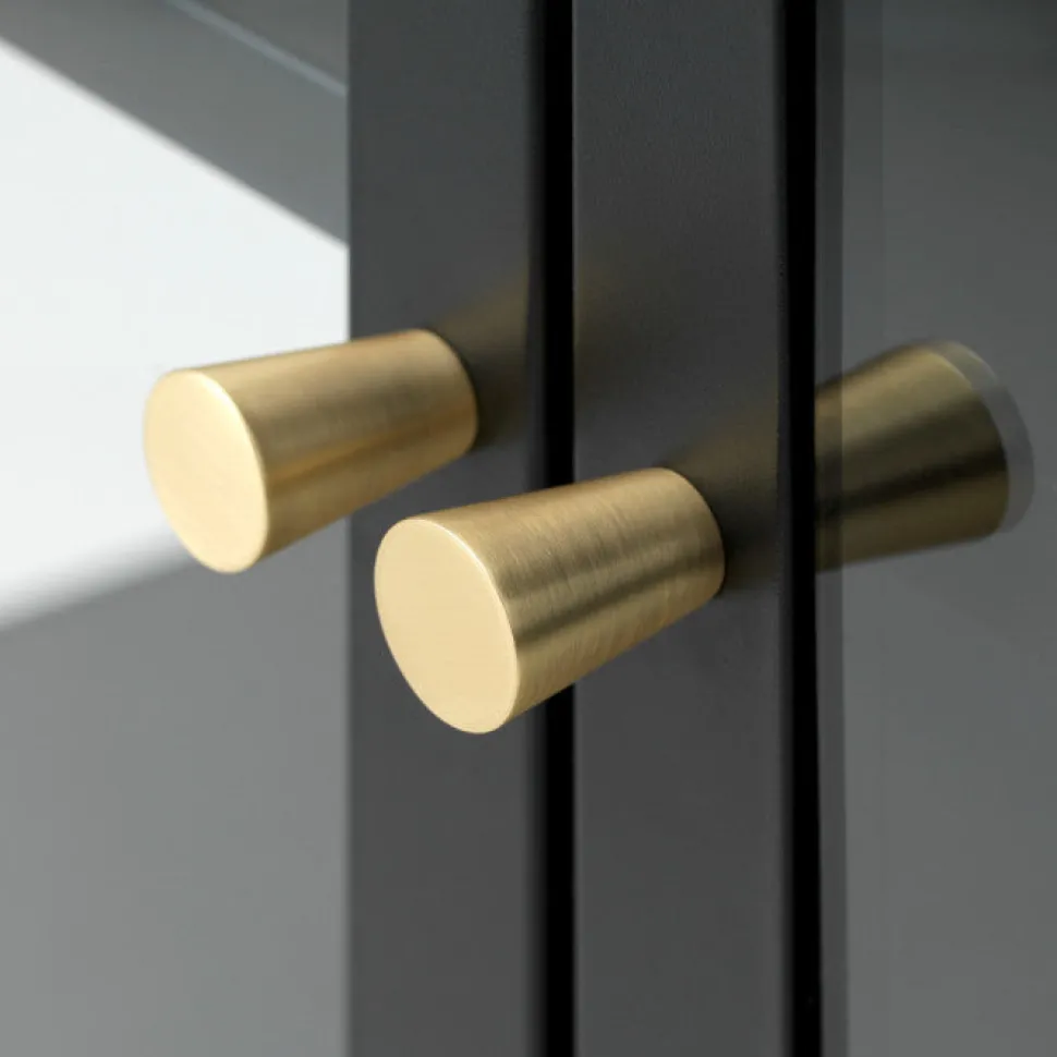 Carmel skænk, sort metal 4 dørs