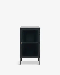 Carmel skænk/sengebord, sort metal