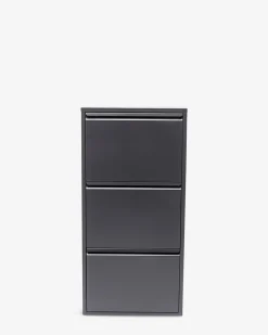 Caruso skoskab 3 låger, antracit