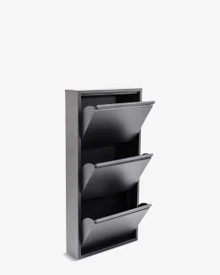 Caruso skoskab 3 låger, antracit