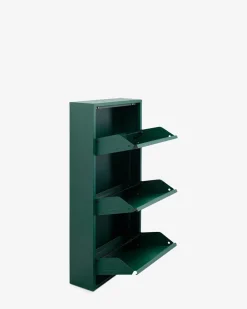 Caruso skoskab 3 låger, grøn