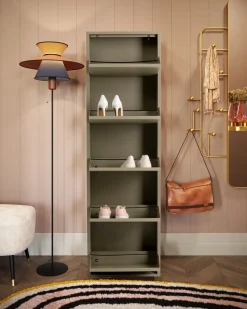 Caruso skoskab 5 låger, khaki