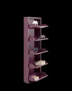 Caruso skoskab 5 låger, lilla