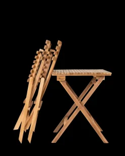 Cuenca cafesæt, teak natur