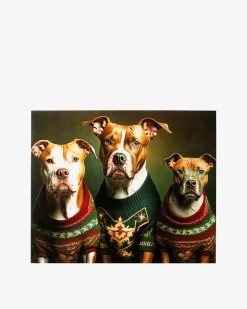 Dog family glas galleri