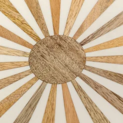 Domero cirque sidebord, guld/hvid