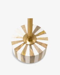 Domero cirque sidebord, guld/hvid