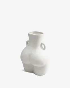 Donna vase lille, hvid