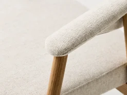 Elk spisebordsstol, natur eg/ sand