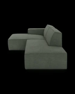 Espada hjørnesofa med chaiselong venstre og pufafslutning højre