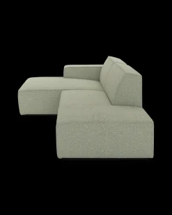 Espada hjørnesofa med chaiselong venstre og pufafslutning højre