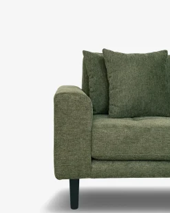 Fabio sofa m/chaiselong, olivengrøn
