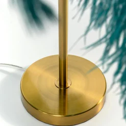 Feather palm bordlampe, petrol
