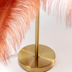 Feather palm bordlampe, rust