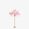 Feather palm gulvlampe, pink